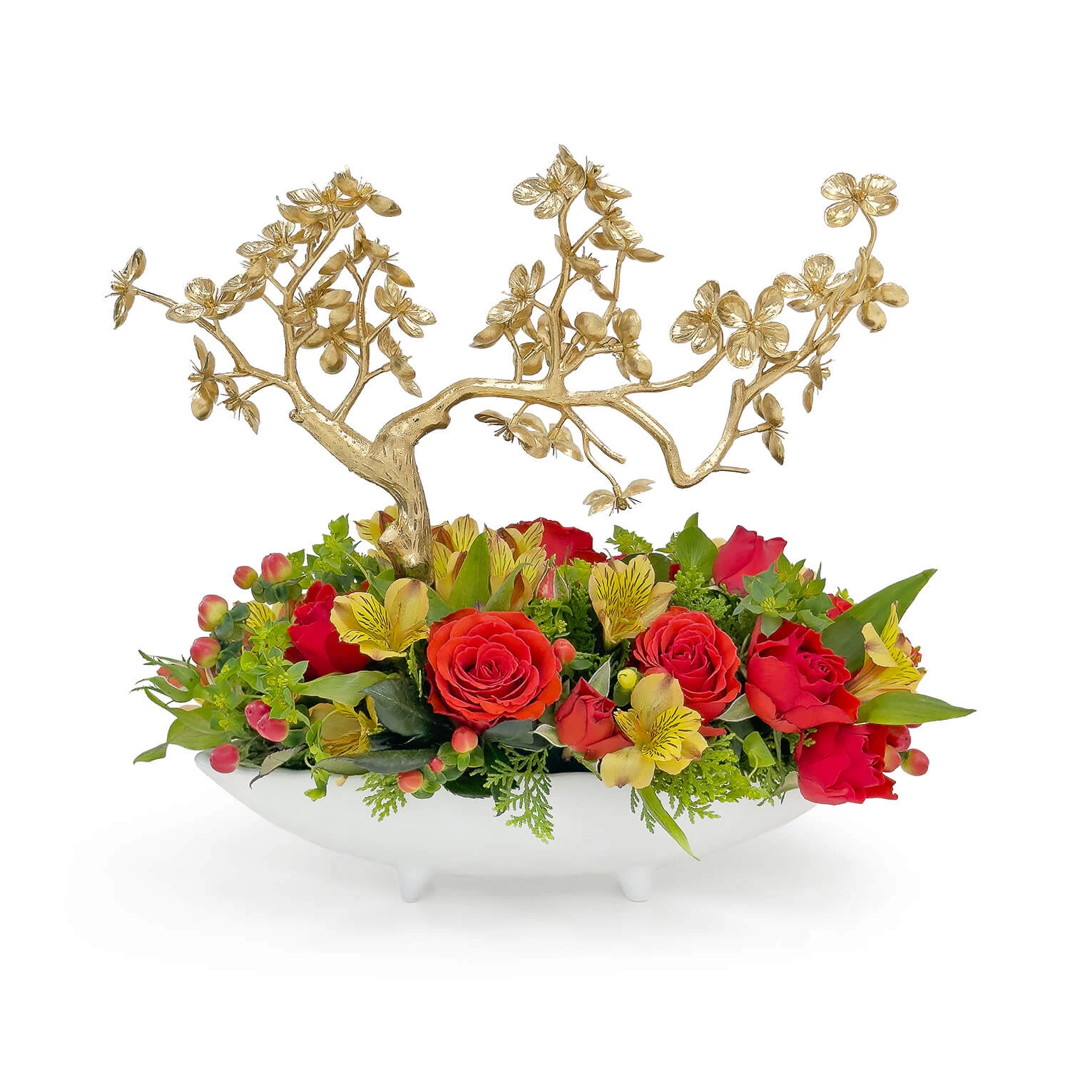 Golden Grace Congratulatory Flower Arrangement and GIft